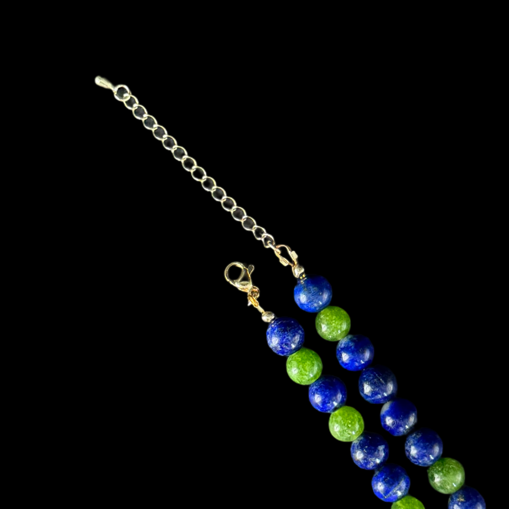 Awakened Heart necklace — clasp and extension chain detail