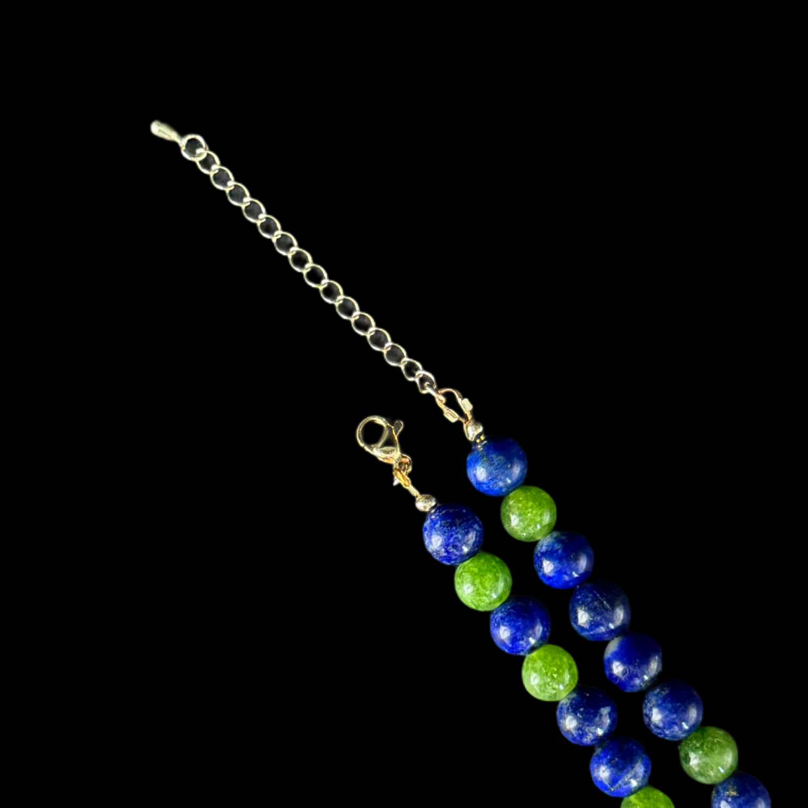 Awakened Heart necklace — clasp and extension chain detail