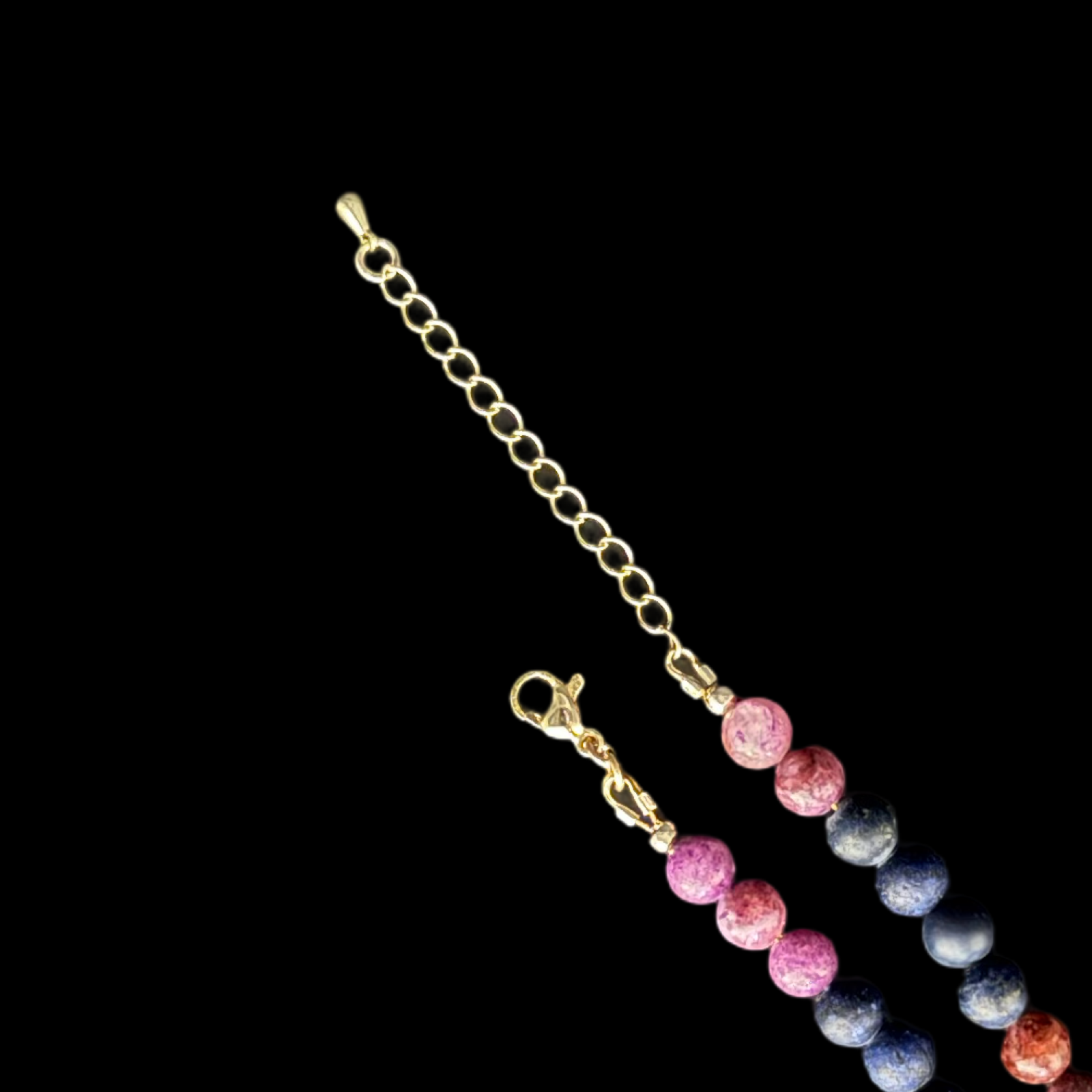 Evolving Heart necklace — clasp and extension chain detail