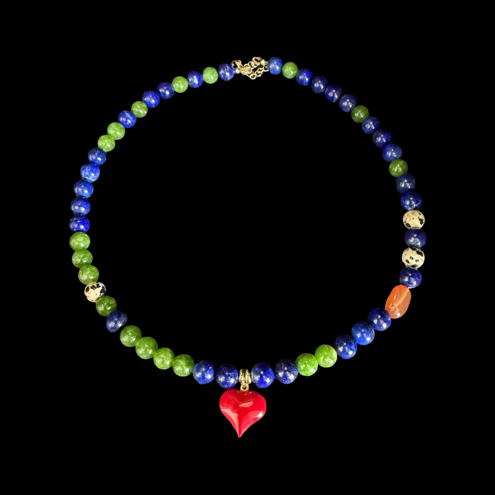 Awakened Heart necklace — recentred grid crop