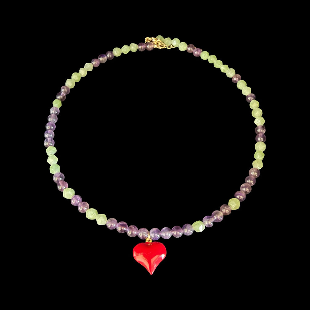 Wild Harmony Heart necklace — recentred grid crop