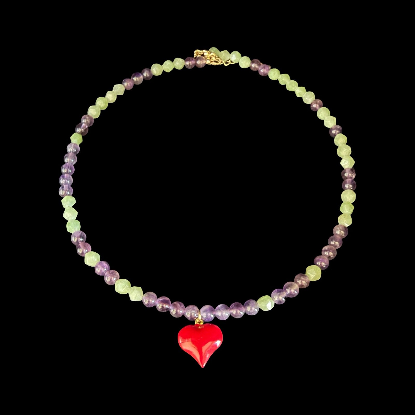 Wild Harmony Heart necklace — recentred grid crop